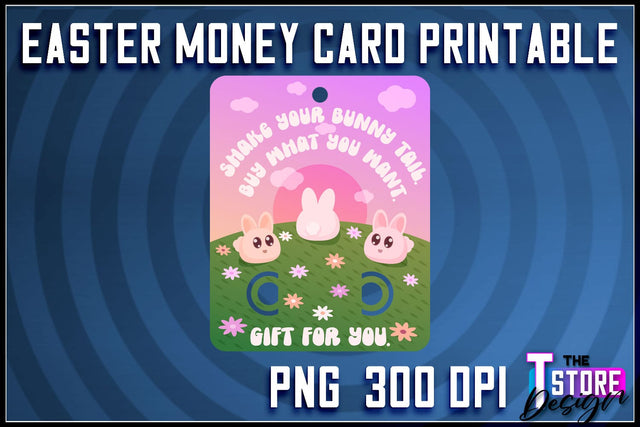 Easter Money Card PNG Design | Easter Money Holder | Happy Easter PNG Sublimation The T Store Design 