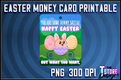 Easter Money Card PNG Design | Easter Money Holder | Happy Easter PNG Sublimation The T Store Design 