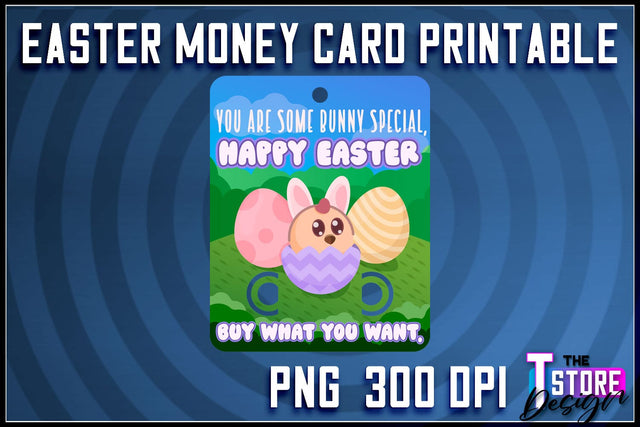 Easter Money Card PNG Design | Easter Money Holder | Happy Easter PNG Sublimation The T Store Design 
