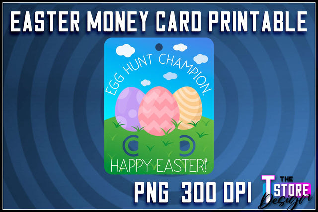 Easter Money Card PNG Design | Easter Money Holder | Happy Easter PNG Sublimation The T Store Design 
