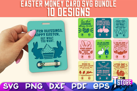 Easter Money Card SVG | Easter Money Holder | Happy Easter Design SVG The T Store Design 