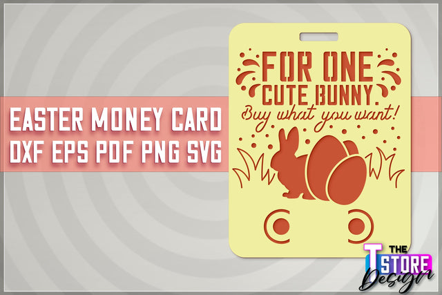 Easter Money Card SVG | Easter Money Holder | Happy Easter Design SVG The T Store Design 