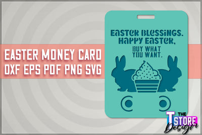 Easter Money Card SVG | Easter Money Holder | Happy Easter Design SVG The T Store Design 