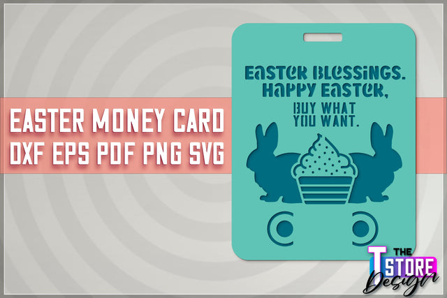 Easter Money Card SVG | Easter Money Holder | Happy Easter Design SVG The T Store Design 