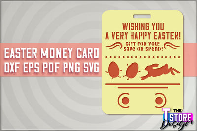 Easter Money Card SVG | Easter Money Holder | Happy Easter Design SVG The T Store Design 