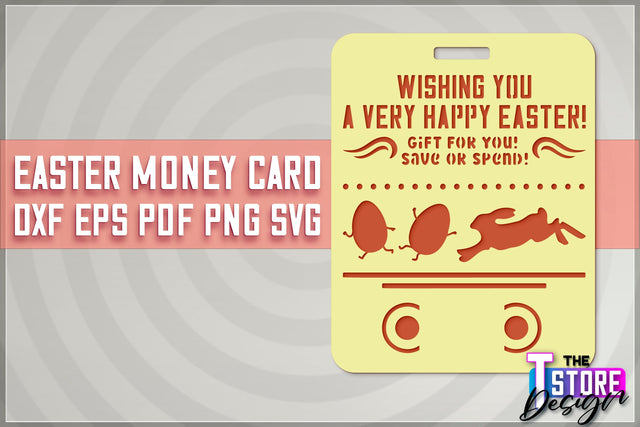 Easter Money Card SVG | Easter Money Holder | Happy Easter Design SVG The T Store Design 