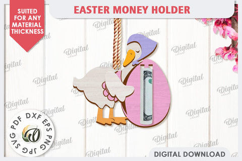 Easter Money Holder Laser Cut. Easter Gift SVG SVG Evgenyia Guschina 
