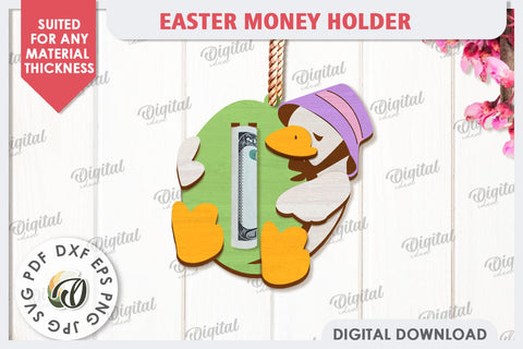 Easter Money Holder Laser Cut. Easter Gift SVG SVG Evgenyia Guschina 