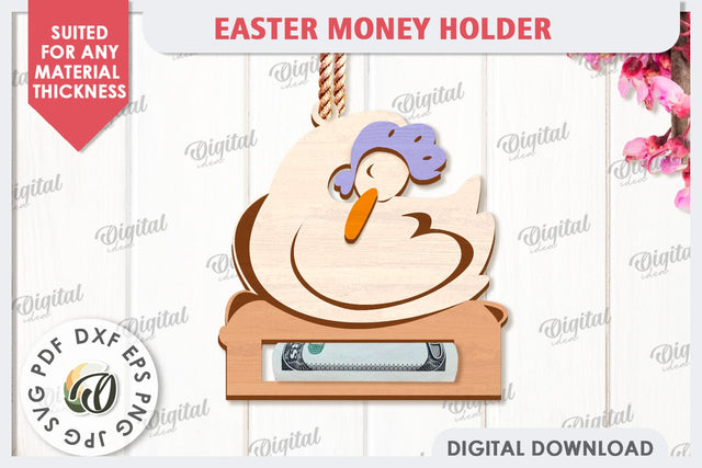 Easter Money Holder Laser Cut. Easter Gift SVG SVG Evgenyia Guschina 
