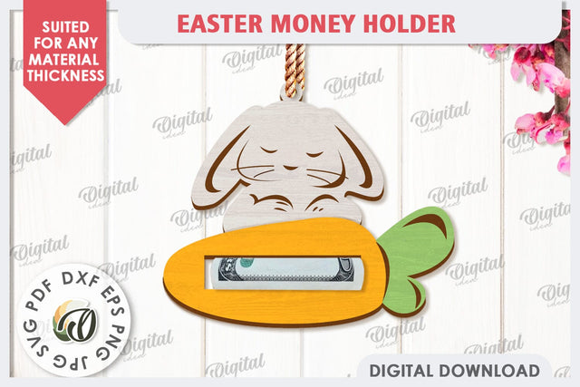 Easter Money Holder Laser Cut. Easter Gift SVG SVG Evgenyia Guschina 