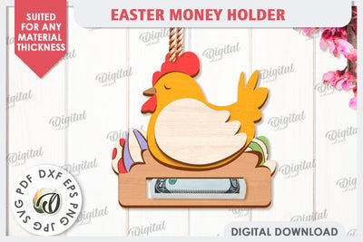 Easter Money Holder Laser Cut. Easter Gift SVG SVG Evgenyia Guschina 
