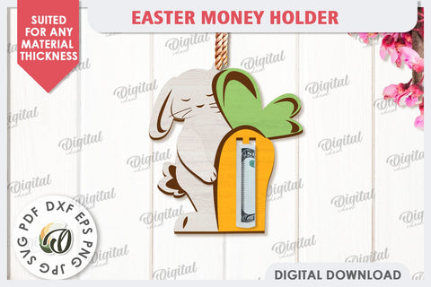 Easter Money Holder Laser Cut. Easter Gift SVG SVG Evgenyia Guschina 