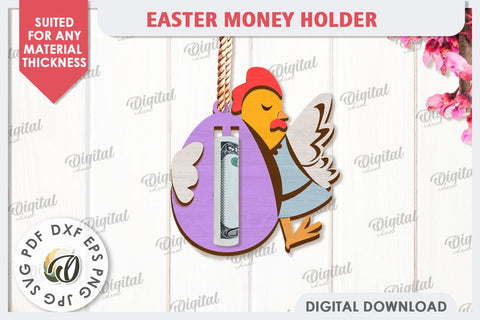 Easter Money Holder Laser Cut. Easter Gift SVG SVG Evgenyia Guschina 