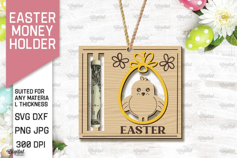 Easter Money Holder SVG Bundle. Money Holder Laser Cut SVG Evgenyia Guschina 