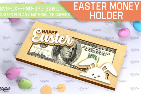 Easter Money Holder SVG. Money Holder Laser Cut SVG Evgenyia Guschina 