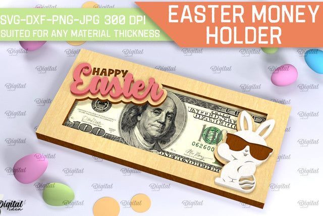 Easter Money Holder SVG. Money Holder Laser Cut SVG Evgenyia Guschina 