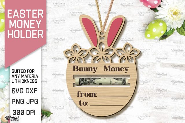 Easter Money Holder SVG. Money Holder Laser Cut SVG Evgenyia Guschina 
