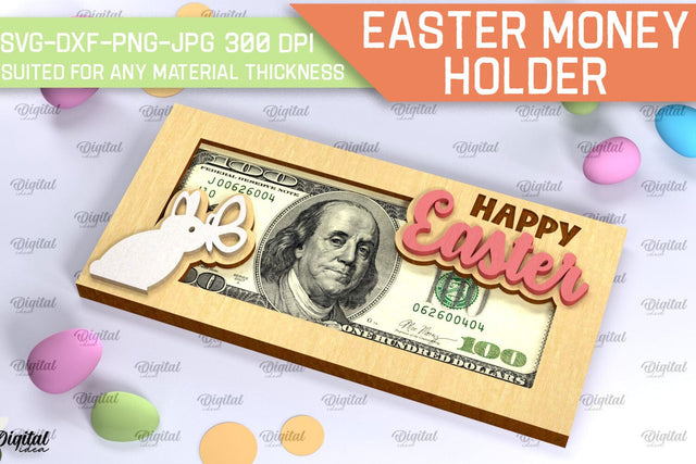 Easter Money Holder SVG. Money Holder Laser Cut SVG Evgenyia Guschina 