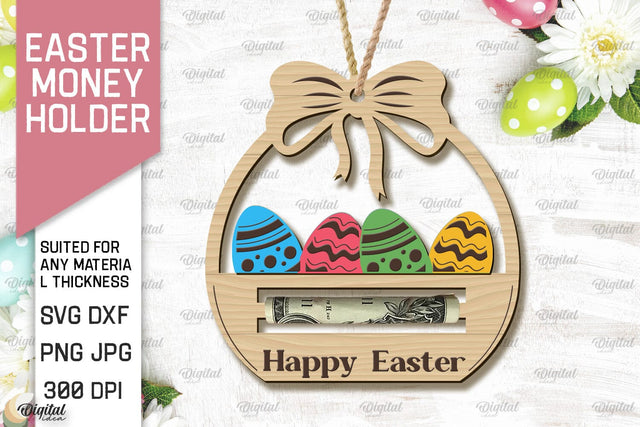 Easter Money Holder SVG. Money Holder Laser Cut SVG Evgenyia Guschina 