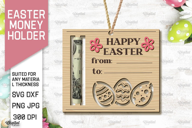 Easter Money Holder SVG. Money Holder Laser Cut SVG Evgenyia Guschina 