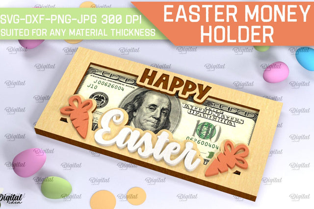 Easter Money Holder SVG. Money Holder Laser Cut SVG Evgenyia Guschina 