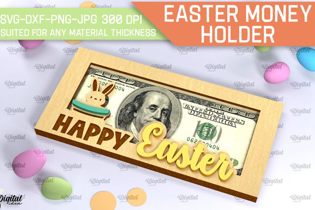 Easter Money Holder SVG. Money Holder Laser Cut SVG Evgenyia Guschina 