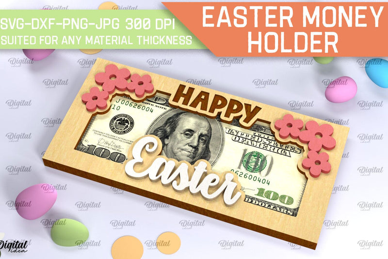 Easter Money Holder SVG. Money Holder Laser Cut SVG Evgenyia Guschina 