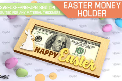 Easter Money Holder SVG. Money Holder Laser Cut SVG Evgenyia Guschina 