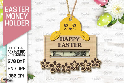 Easter Money Holder SVG. Money Holder Laser Cut SVG Evgenyia Guschina 