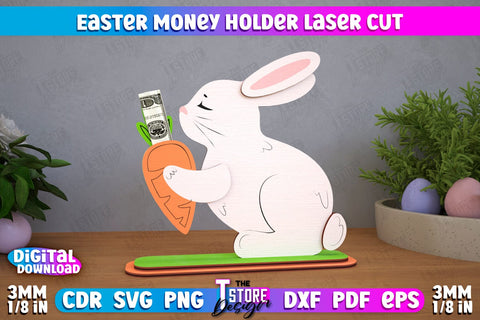 Easter Money Holders Bundle | Greeting Cards | Money Card | Easter Bunny | CNC Files SVG The T Store Design 