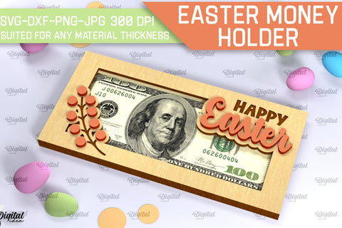 Easter Money Holders SVG Bundle. Money Holders Laser Cut SVG Evgenyia Guschina 