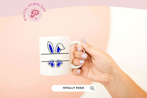 Easter Monogram SVG Bunny Ears SVG Totally Posie 