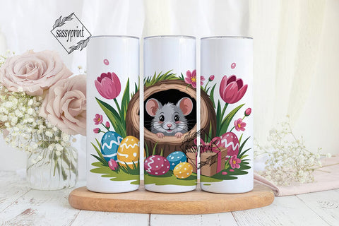 Easter Mouse 20oz Tumbler Wrap Sublimation sassyprint 