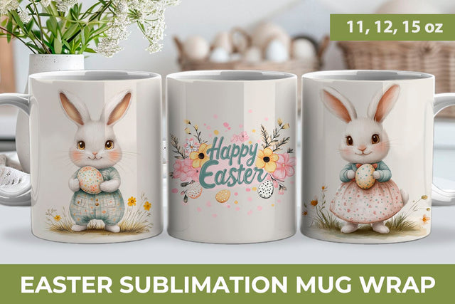 Easter mug wrap, easter sublimation Sublimation KMarinaDesign 