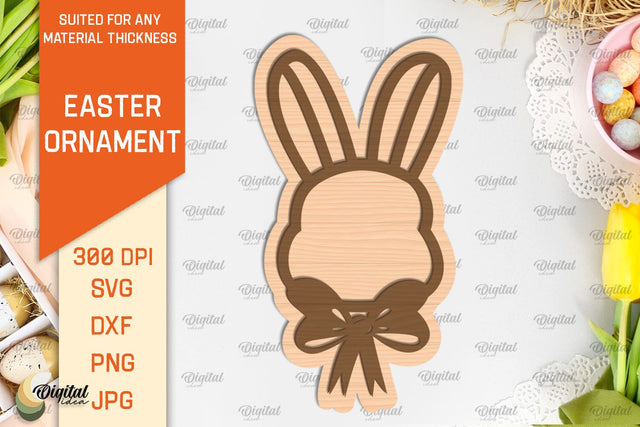 Easter Ornament SVG. Easter Decorations Laser Cut. Easter Bunny SVG SVG Evgenyia Guschina 