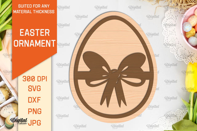 Easter Ornament SVG. Easter Decorations Laser Cut. Easter Egg SVG SVG Evgenyia Guschina 