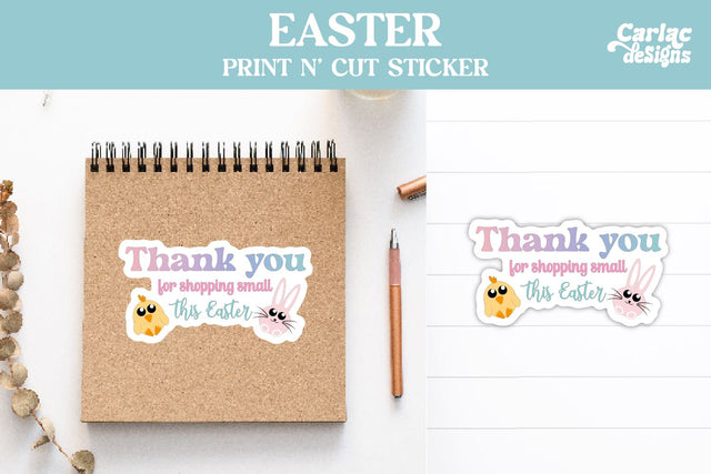 Easter Packaging Sticker Sublimation Carla C Designs 