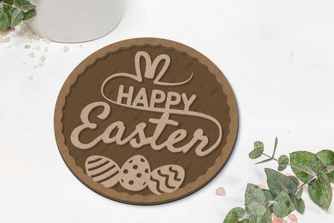 Easter Panels Set, Layered Decorative Templates, Laser Cut Files, Wood Cut and Paper Cut SVG LaserCutano 
