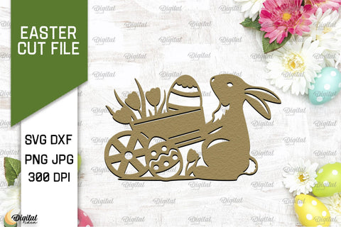 Easter Paper Cut Bundle. Easter Decor Laser Cut. Happy Easter SVG 3D Paper Evgenyia Guschina 