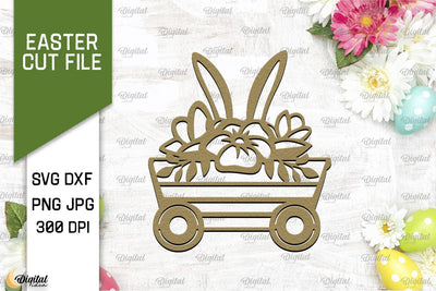 Easter Paper Cut. Easter Decor Laser Cut. Happy Easter SVG 3D Paper Evgenyia Guschina 