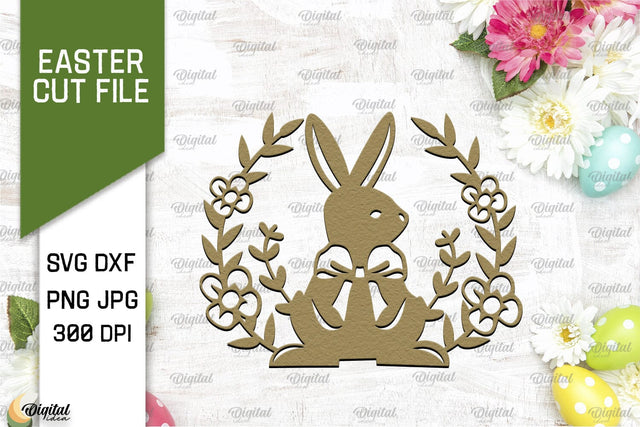 Easter Paper Cut. Easter Decor Laser Cut. Happy Easter SVG 3D Paper Evgenyia Guschina 