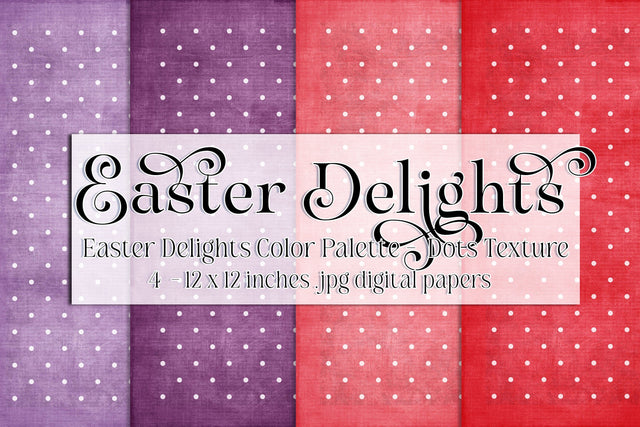 Easter Paper | Easter Scrapbook Paper | Digital Scrapbook Paper | Grunge | Easter Polka Dot | Easter Colors | Spring Scrapbook | Tiny Dots 2 Digital Pattern Designing with Marlo 