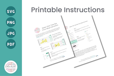 Easter Party Favor Chick Treat Box 3D SVG Cut File SVG Dots-A-Lot 