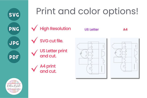 Easter Party Favor Chick Treat Box 3D SVG Cut File SVG Dots-A-Lot 