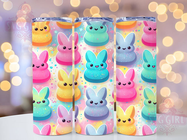 Easter Peeps Pastel Bunny Tumbler Wrap, Pastel Bunny Mug, Cute Easter Cup, Spring Peeps Wrap, Bunny Lover Gift, Colorful Easter Design, Sublimation Tumbler Wrap Sublimation SvggirlplusArt 