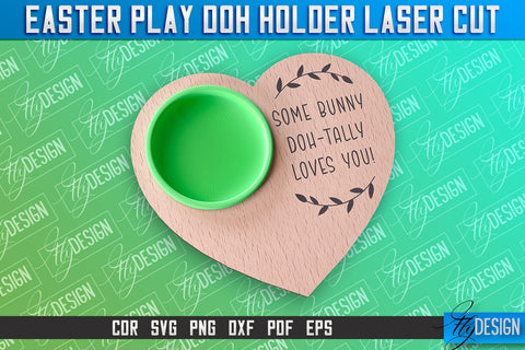 Easter Play Doh Holder Design | Easter Design | CNC File SVG Fly Design 
