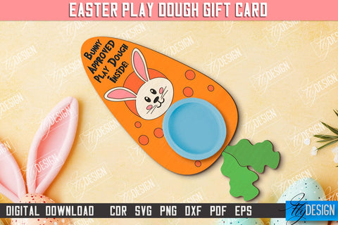 Easter Play Dough Gift Card | Creative Play Dough Greeting Card | Personalized Artwork Card | CNC File SVG Fly Design 