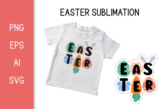 Easter PNG Sublimation | Colorful Easter Vector Print Sublimation AnnaViolet_store 