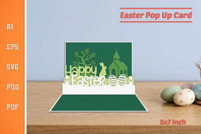 Easter Pop-up Card - Paper Cut SVG 1 SVG Slim Studio 