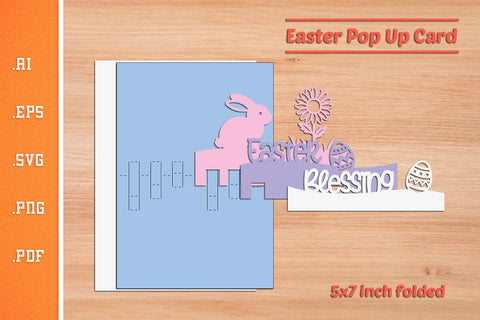Easter Pop-up Card - Paper Cut SVG 2 SVG Slim Studio 